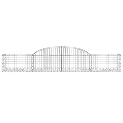 Cestas De Gaviones 25 Uds Forma De Arco Hierro 300x50x40/60 Cm_3