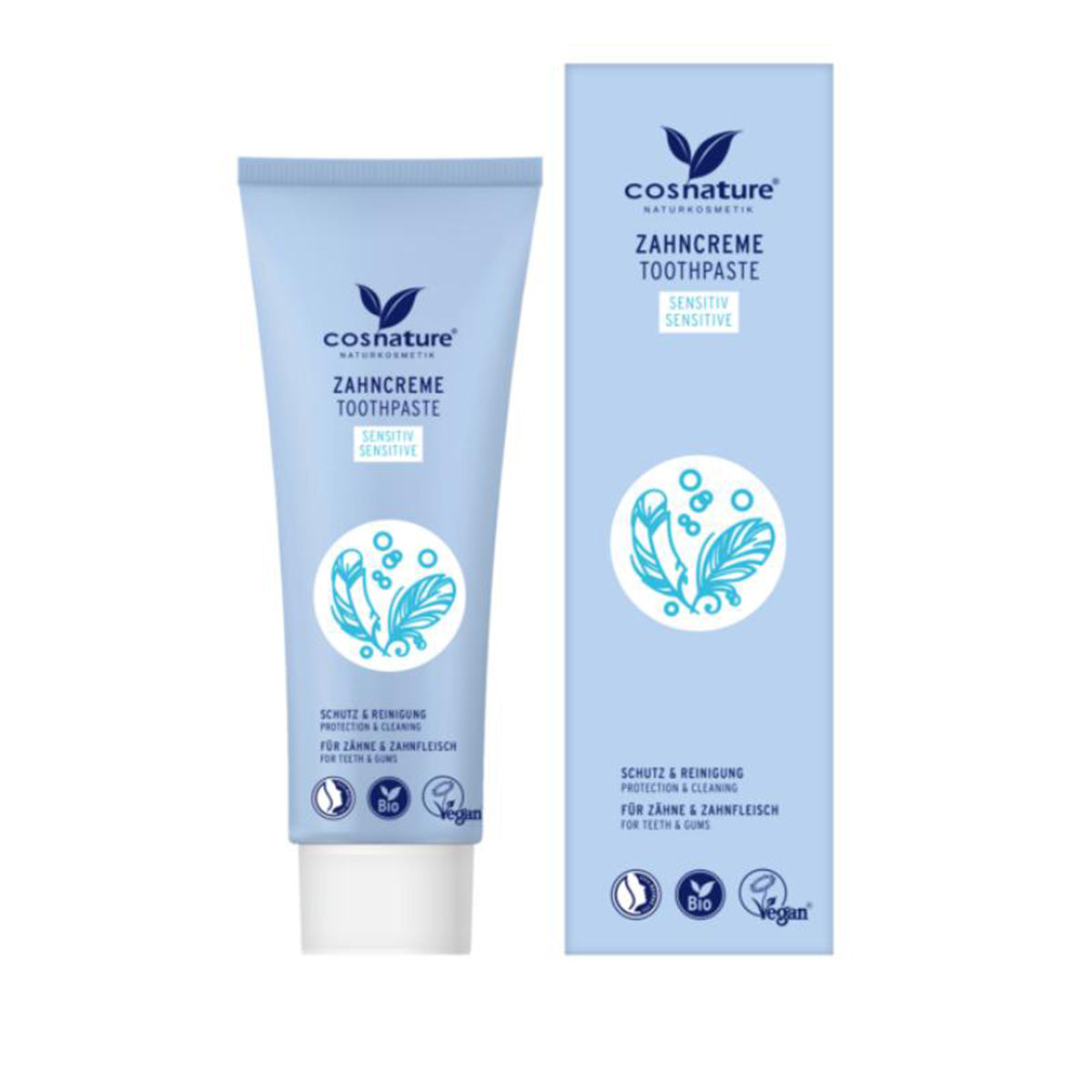 Pasta de dentes com flúor Sentiive, Cosnature, 75 ml