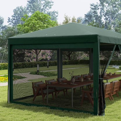 Outsunny Carpa De Jardín 6x3 M Con 6 Mosquiteras Laterales 2 Puertas Verde_4