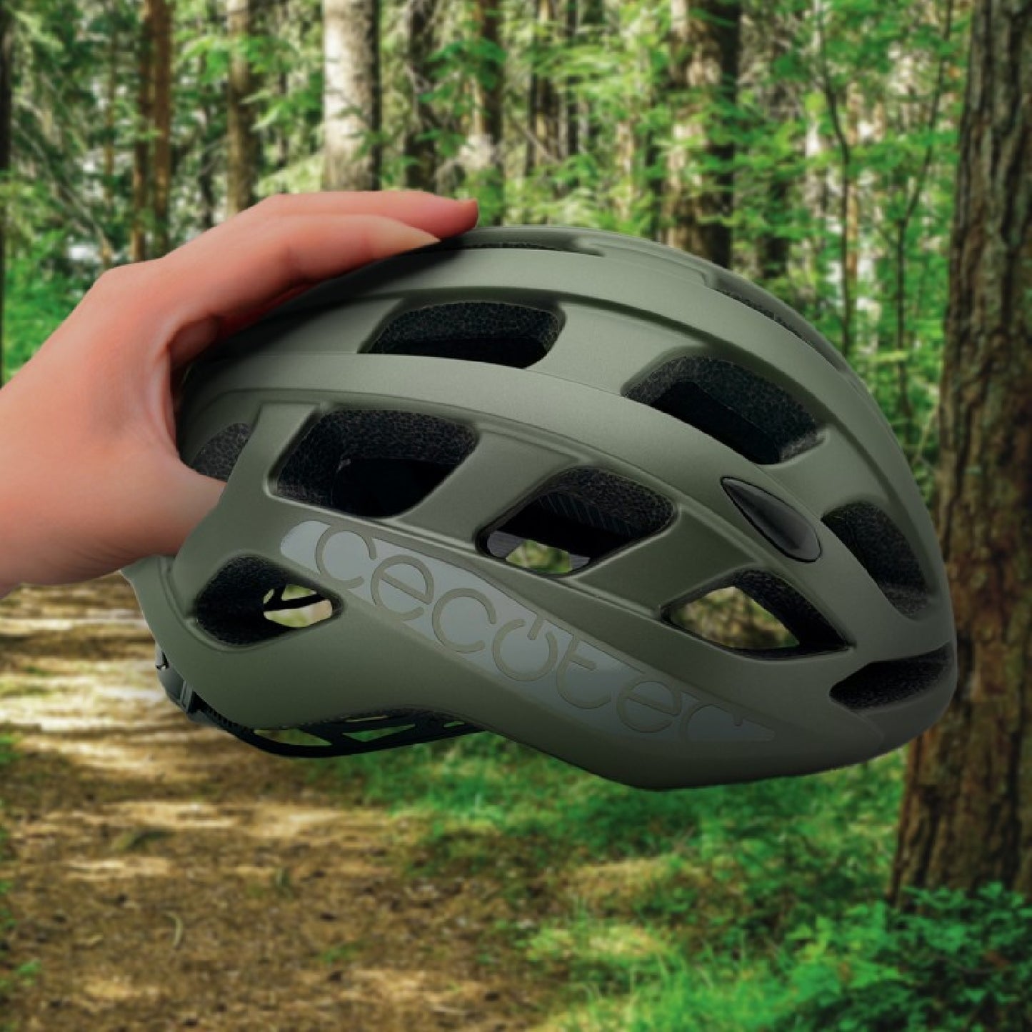 Casco De Montaña Para Bicicletas Y Patinetes Eléctricos, Talla S-m Brainguard Sprinter Green S-m (55-59 Cm). Color Verde, Homologado Para Cumplir Co_2