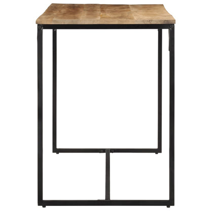 Mesa De Comedor Madera Maciza De Mango Rugosa 110x55x75 Cm_1
