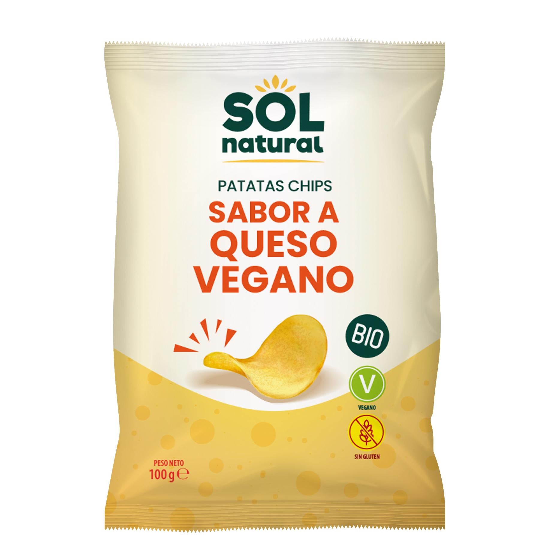 Patatas Fritas Veganas con Sabor a Queso BIO Sol Natural 100 g