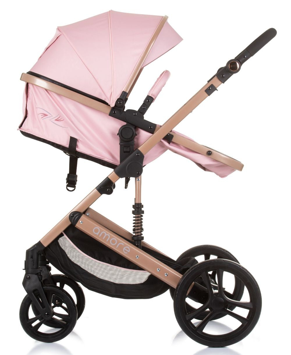 Carrito De Bebé Trío Convertible Amore Hasta 22 Kg Flamingo_2
