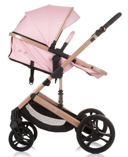 Carrito De Bebé Trío Convertible Amore Hasta 22 Kg Flamingo_2