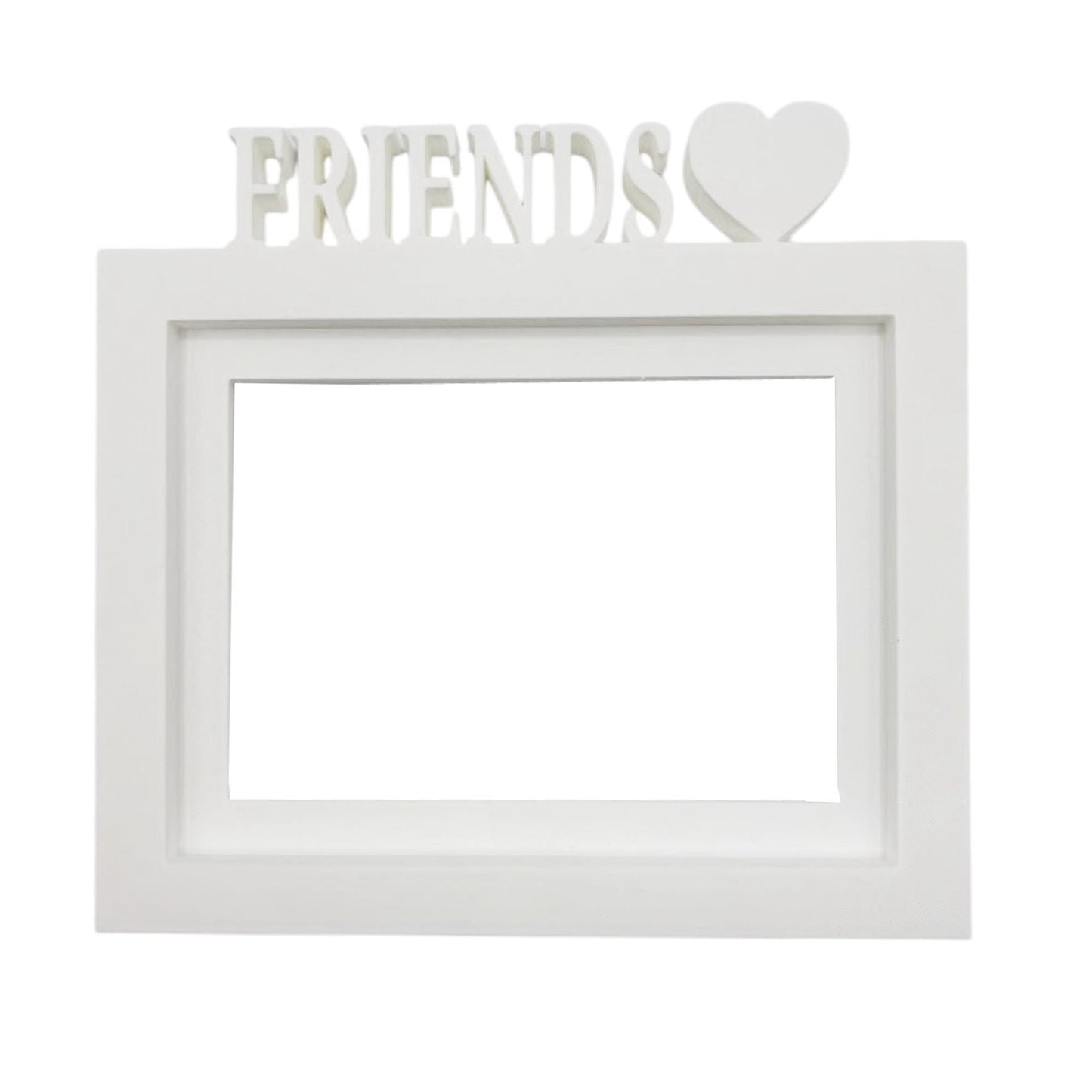 Marco De Fotos Mesa O Pared Modelo Friends 24x22.5cm Para Fotos 15x20cm Blanco_0