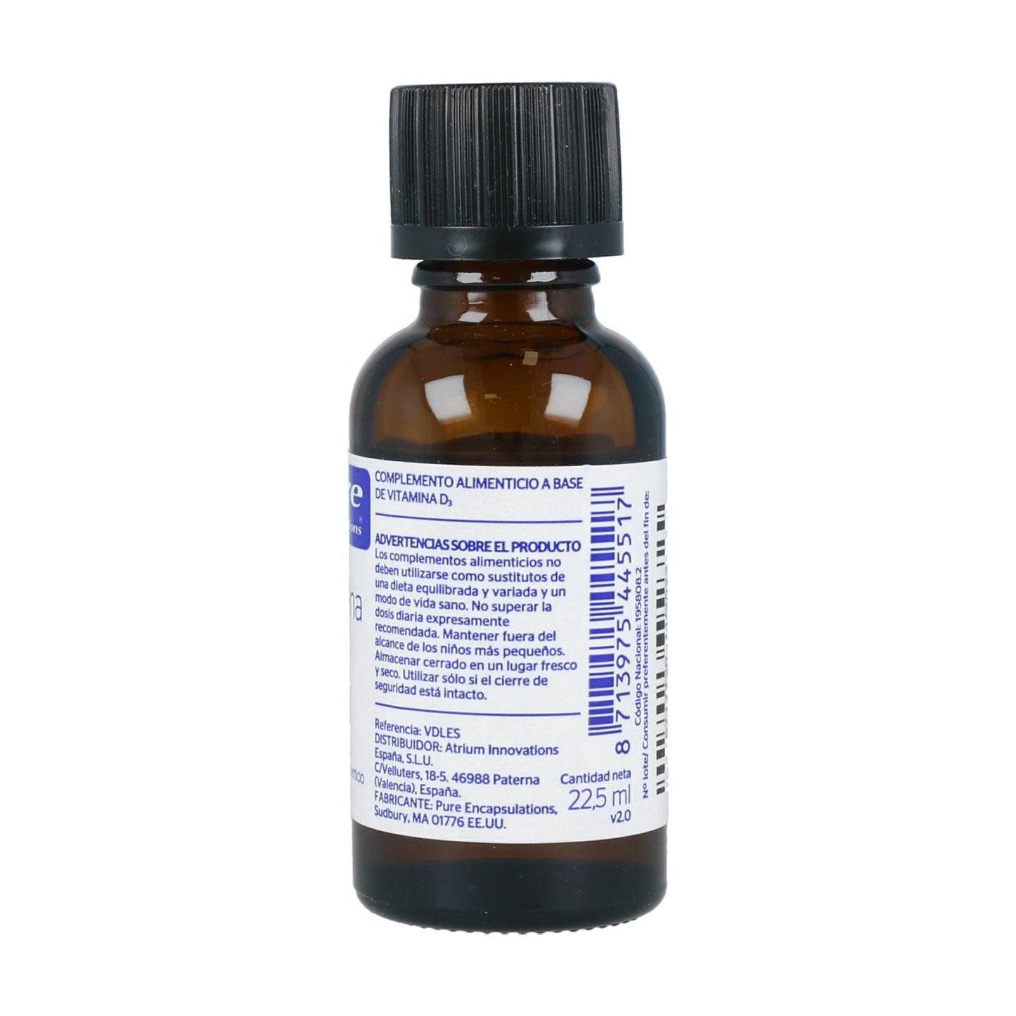 Vitamina D3 22,5ml Encapsulações Puras
