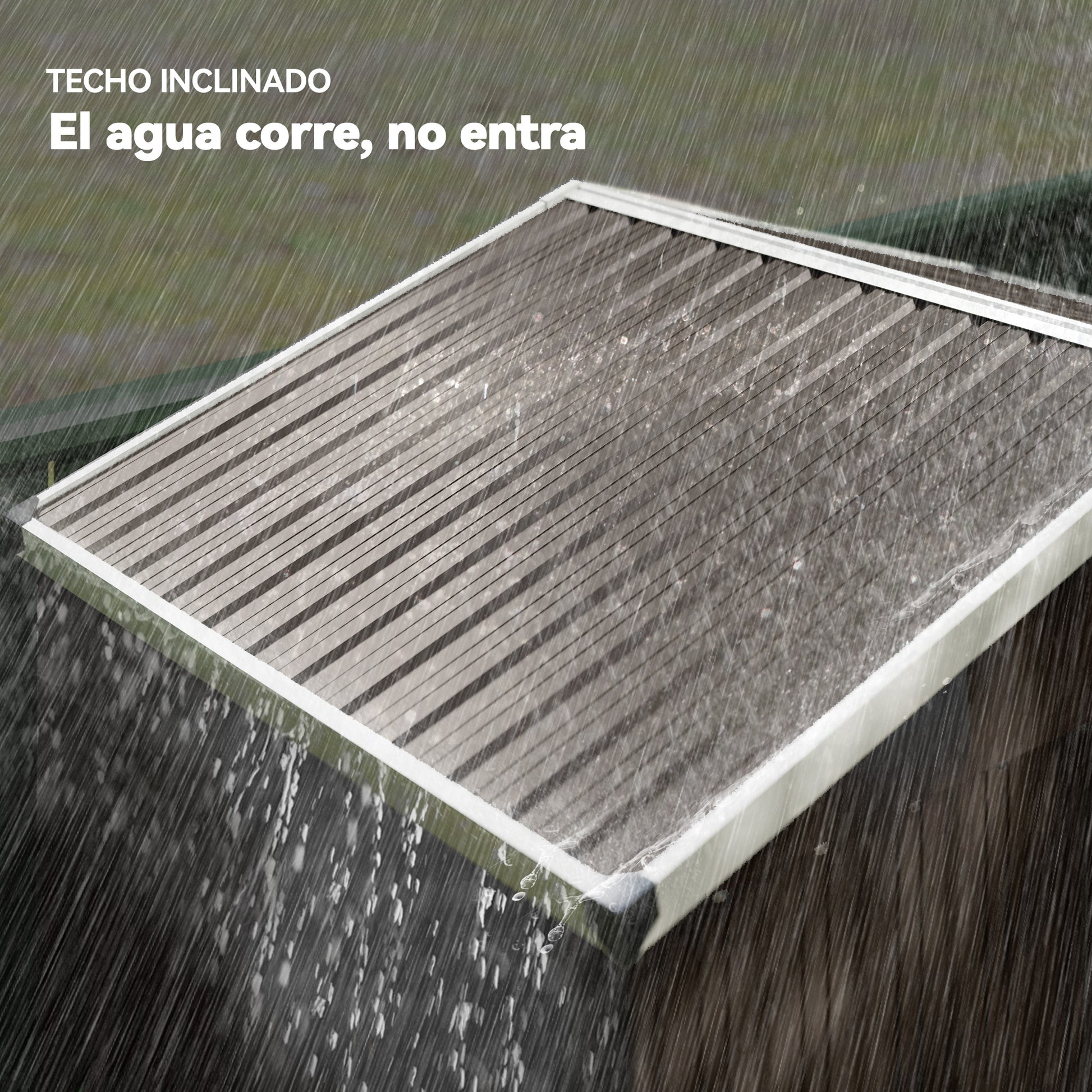 Outsunny Caseta De Jardín Exterior 1,1 M² 136x87x179 Cm Puerta Corredera Marrón_5