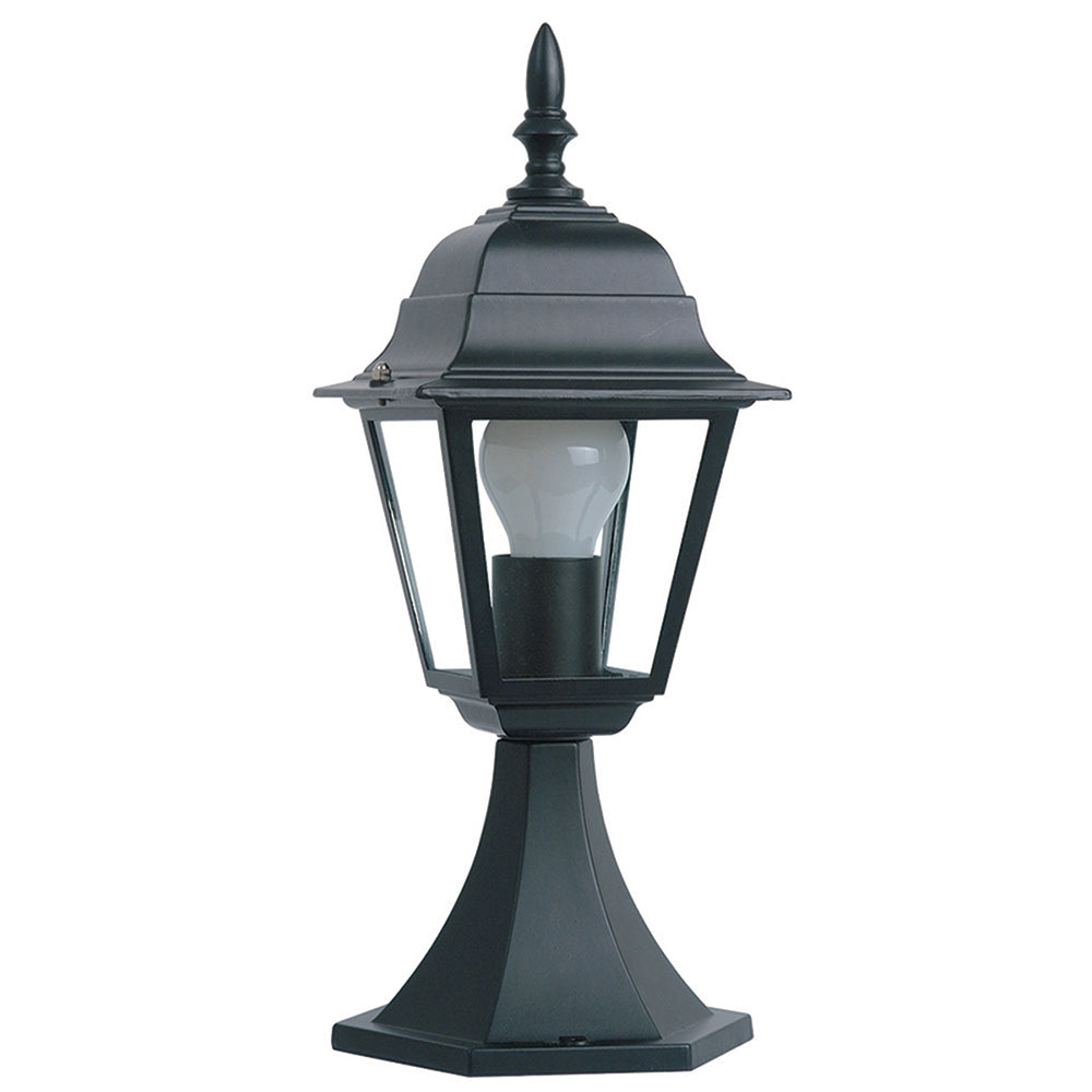 Farola Sobremuro Colorado Negro Luxform_0