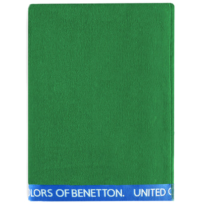 Toalla De Playa 90x160cm 380gsm Velour 100%algodon Verde Casa Benetton_0