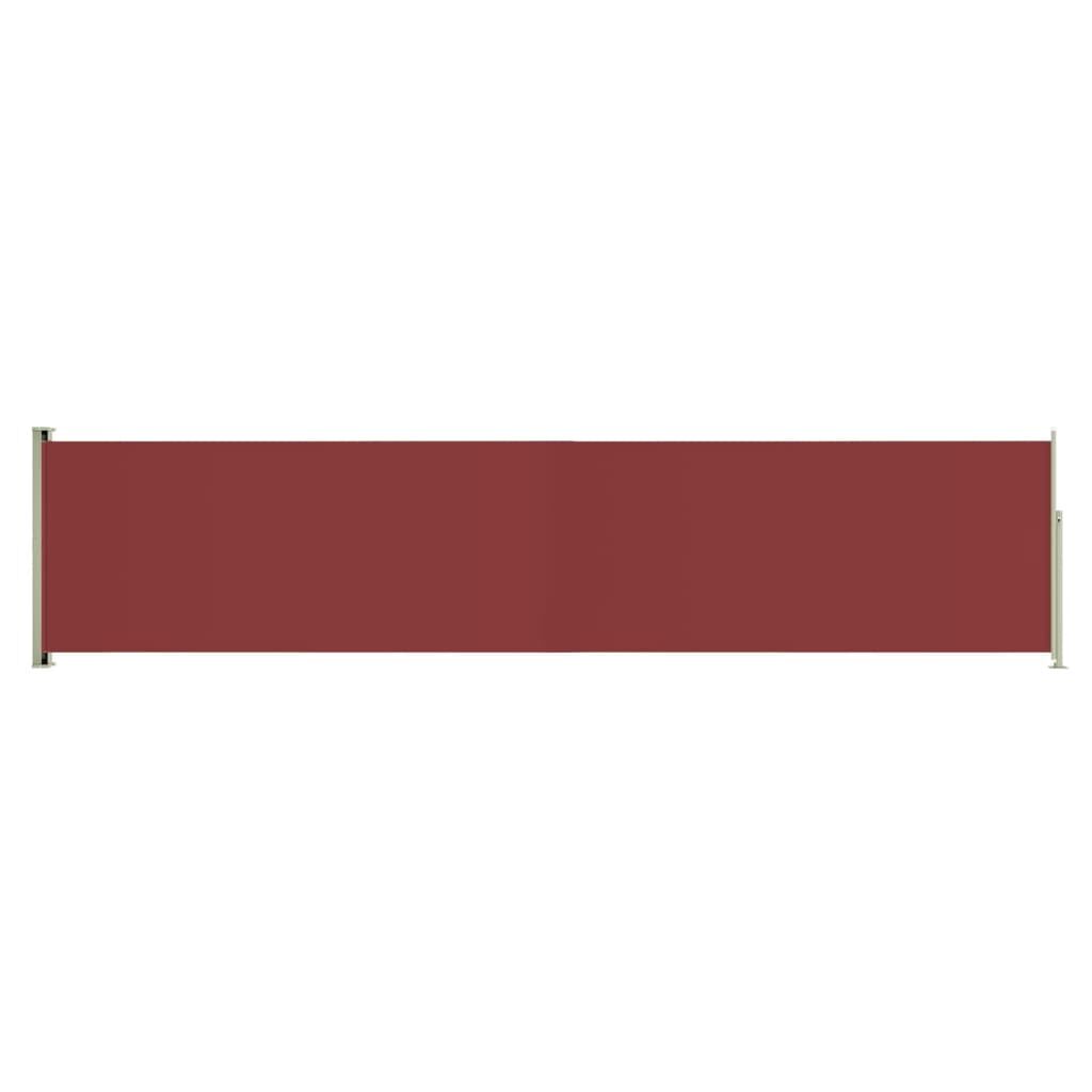 Vidaxl Toldo Lateral Retráctil Para Patio Rojo 140x600 Cm_0