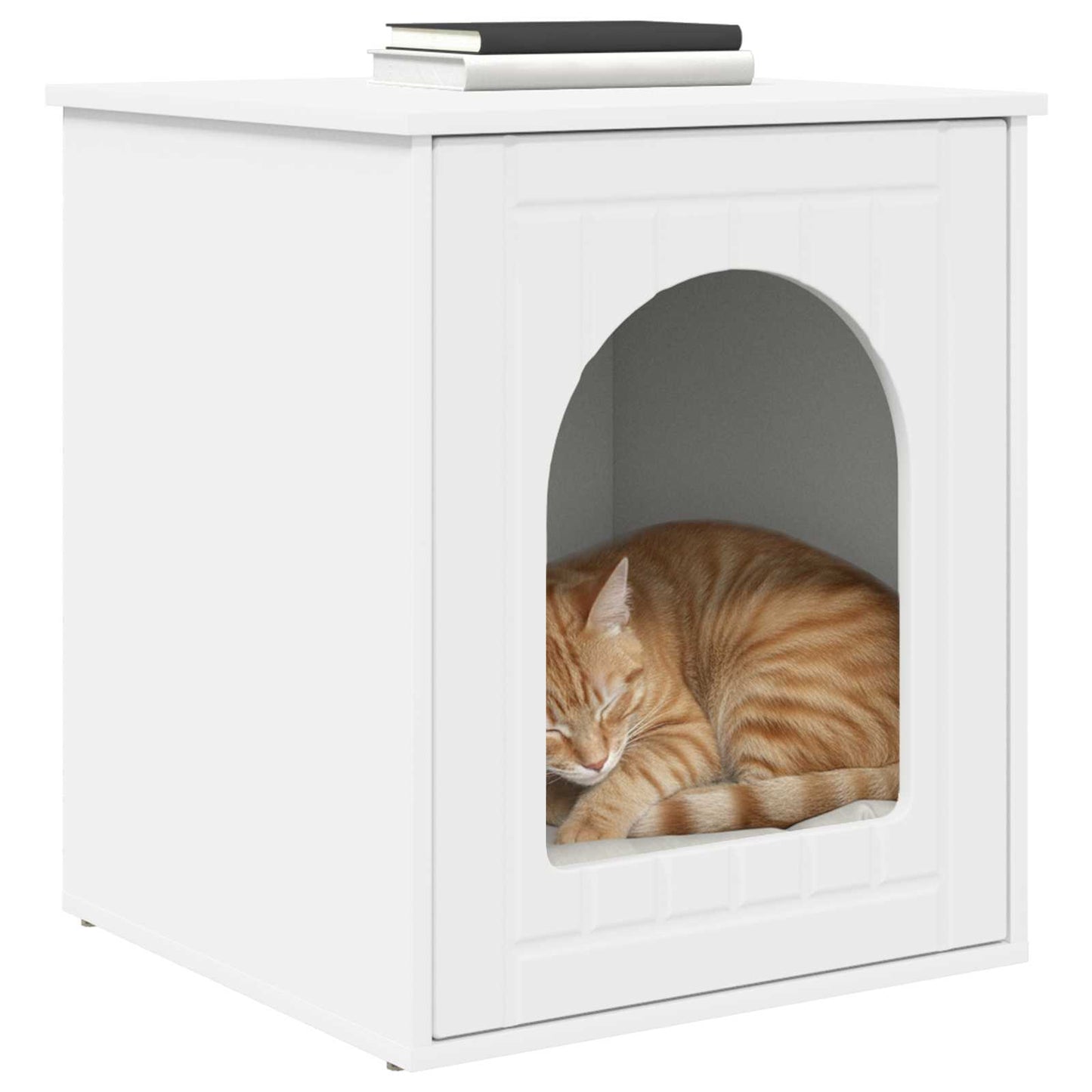 Casa Para Gatos 53 X 52 X 62 Cm Madera De Ingeniería_2
