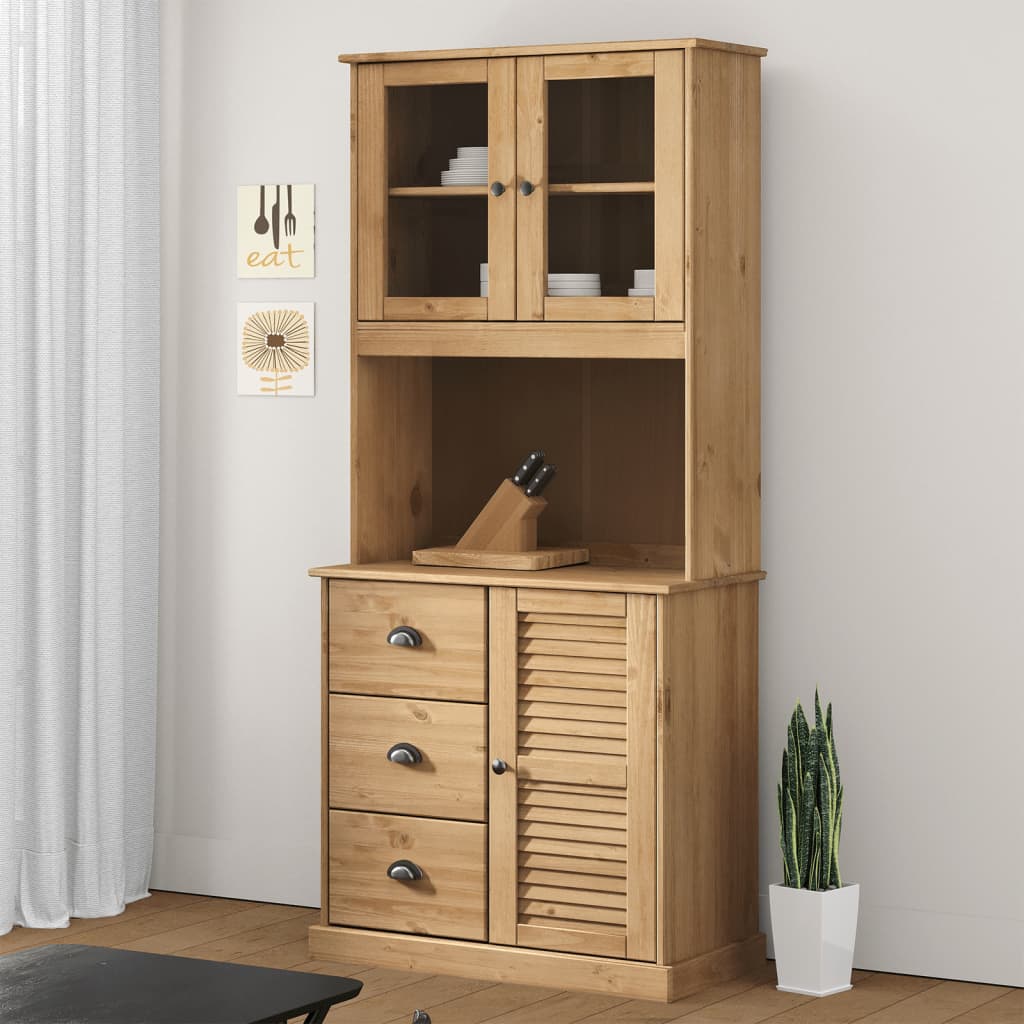 Armario Superior Para Tocador Vigo Madera De Pino 78x30x100 Cm / Vetonek_1