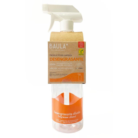 Pacote de produto de limpeza desengordurante ecológico + pulverizador Baula