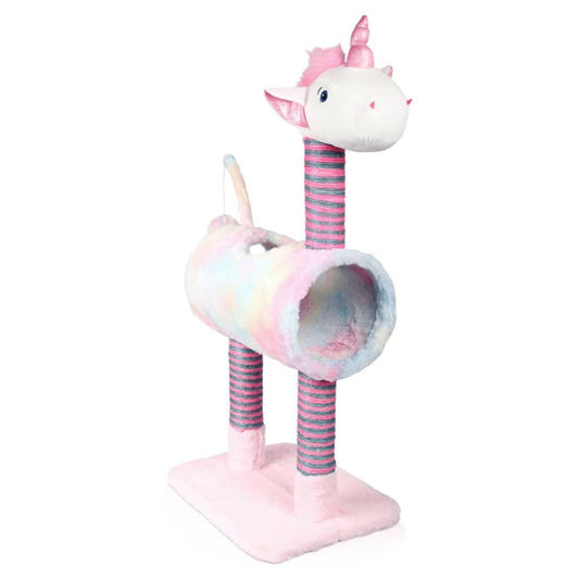 Pets Collection Rascador Para Gatos Unicorn Rosa 40x30x85 Cm_0