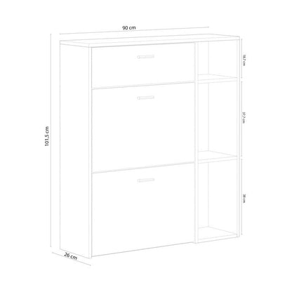 Zapatero Wind Melamina, Puccini, 90 X 101,5 X 26_5