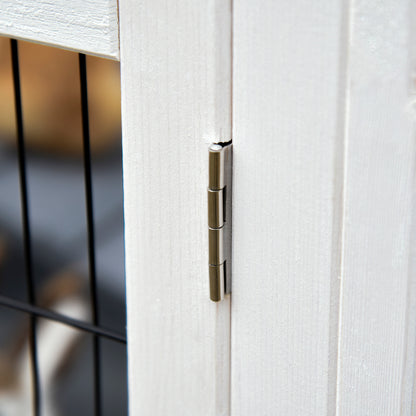 Pawhut Conejera De Madera 2 Pisos Con Ruedas Bandeja Extraíble Rampa_3