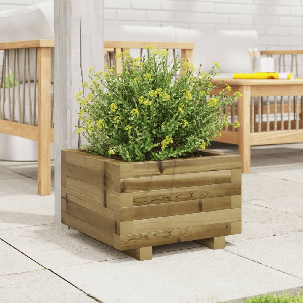 Jardinera Madera De Pino Impregnada 40x40x26,5 Cm_2