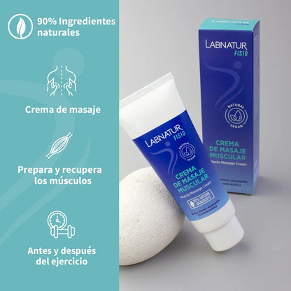 Crema de Masaje Muscular Labnatur Fisio 125 ml | Preparación y Recuperación | Árnica y Mentol | Refrescante | Vegano_2