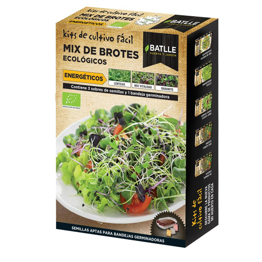 Mistura de rebentos eco-energéticos com tabuleiro de germinação Batlle