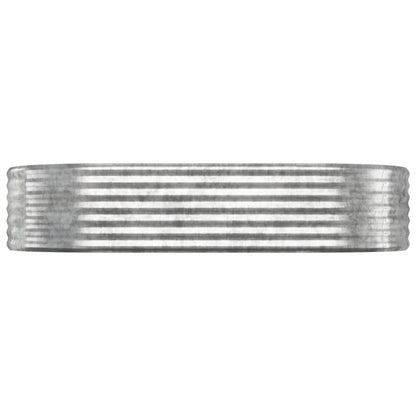 Jardinera Arriate Acero Galvanizado Plata 175x100x36 Cm_2