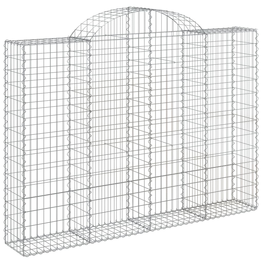 Cestas Gaviones 12 Uds Forma De Arco Hierro 200x30x140/160 Cm_2