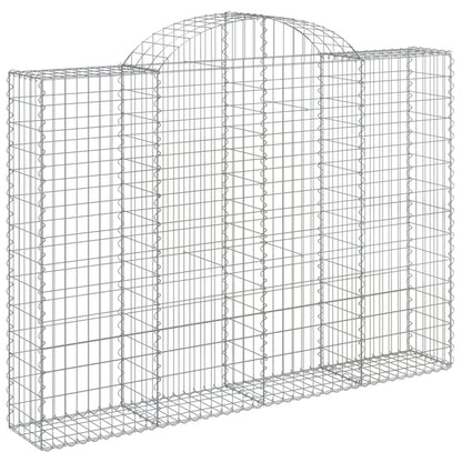 Cestas Gaviones 5 Uds Forma De Arco Hierro 200x30x140/160 Cm_2