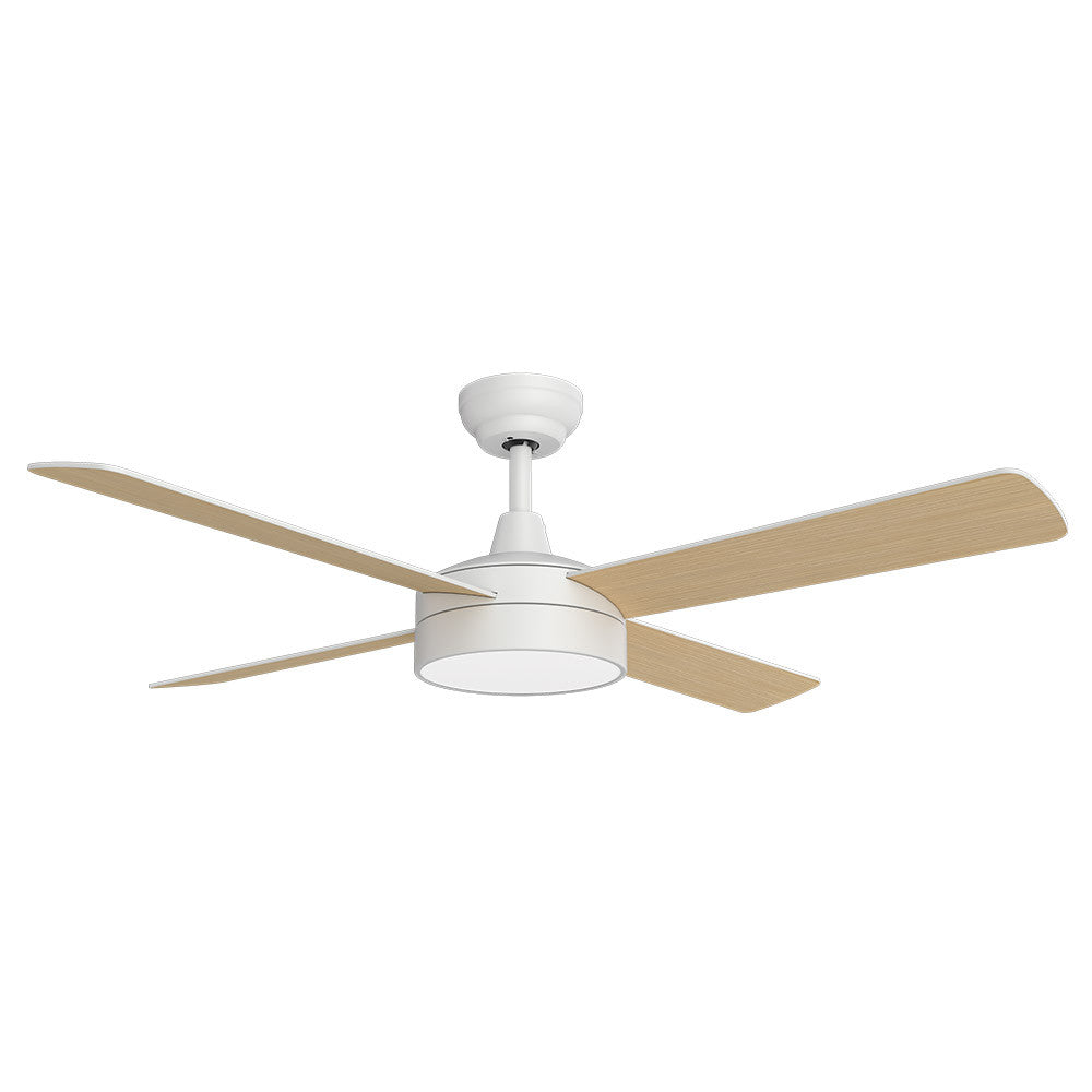 Ventilador Dc Nevery 26w Blanco 4aspas Blanco/haya 122d 2950lm 3000k,4000k,6000k Remoto-temporizador-memoria 24_1