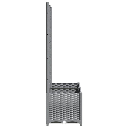 Macetero De Jardín Gris Claro 80 X 40 X 136 Cm_4