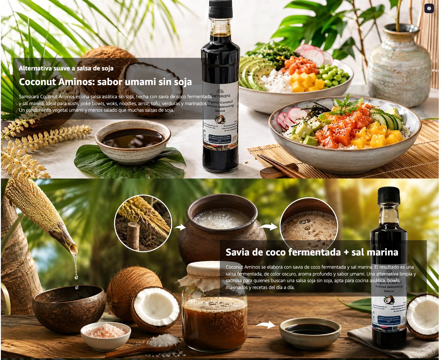 Aminos De Coco Bio - 500ml | Superalimento Ecológico Vegano Para Batidos, Smoothies Y Zumos, Sin Azúcares Añadidos_5