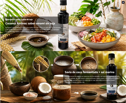 Aminos De Coco Bio - 500ml | Superalimento Ecológico Vegano Para Batidos, Smoothies Y Zumos, Sin Azúcares Añadidos_5
