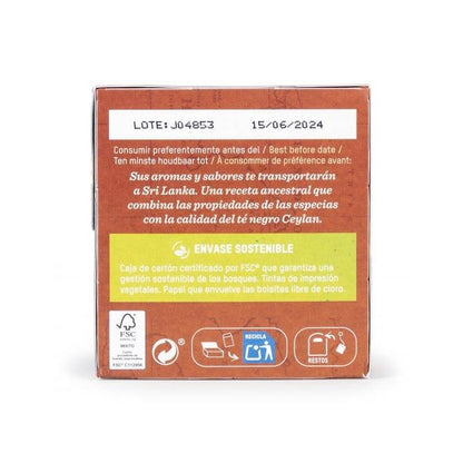 Chá Chai Biológico de Comércio Justo com Especiarias da Tierra Madre Oxfam Intermón 40 g