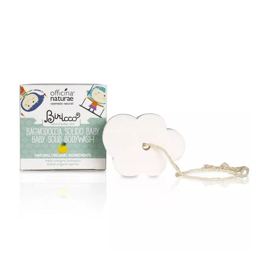 Gel de banho sólido para bebé (6 meses +) Cosmos Natural Certified Officina Naturae