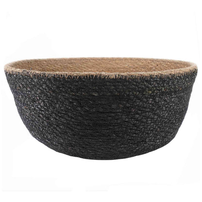Maceta Con Asas Negro Ø 45 X 36 Cm 100% Hierba Marina_2