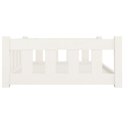 Vidaxl Cama Para Perros Madera Maciza De Pino Blanco 95,5x65,5x28 Cm_4