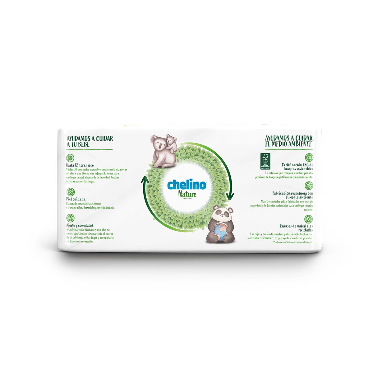Pack ahorro Pañales T1 1-3 kg Chelino Nature 112 Uds
