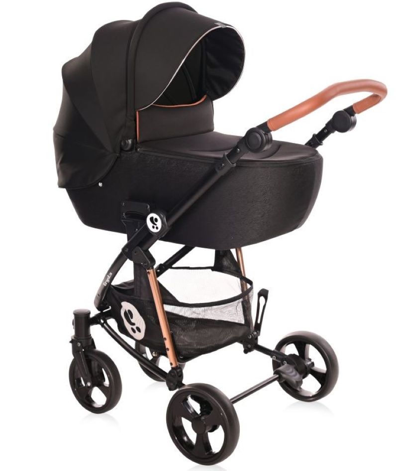 Carrito De Bebé Trio Con Capazo Duro Crysta Hasta 22 Kg Black Diamond_1