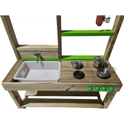 Cocinita Infantil De Madera Para Exterior Masgames Spicy._4
