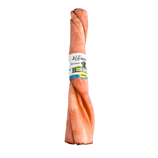 Lifebound - Hueso Masticable Natural Para Perros De Piel De Ternera En Forma De Barra Sabor Cordero - 10 Piezas - S_0
