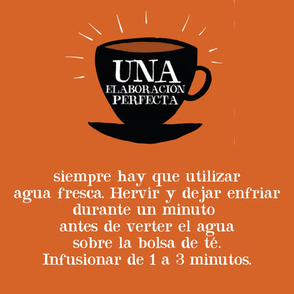 Chá Branco Biológico Cupper com Laranja 20 saquetas 