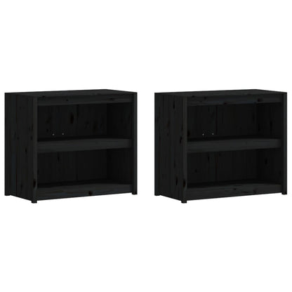 Muebles De Cocina De Exterior 4 Pzas Madera Maciza Pino Negro_3