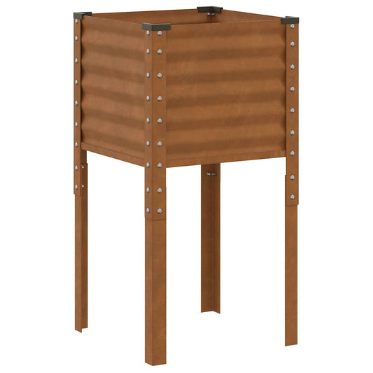 Maceta Para Jardín Oxidado 45 X 45 X 88 Cm Acero Galvanizado_0