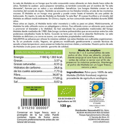 Maitake em pó BIO Salud Viva, 125 g