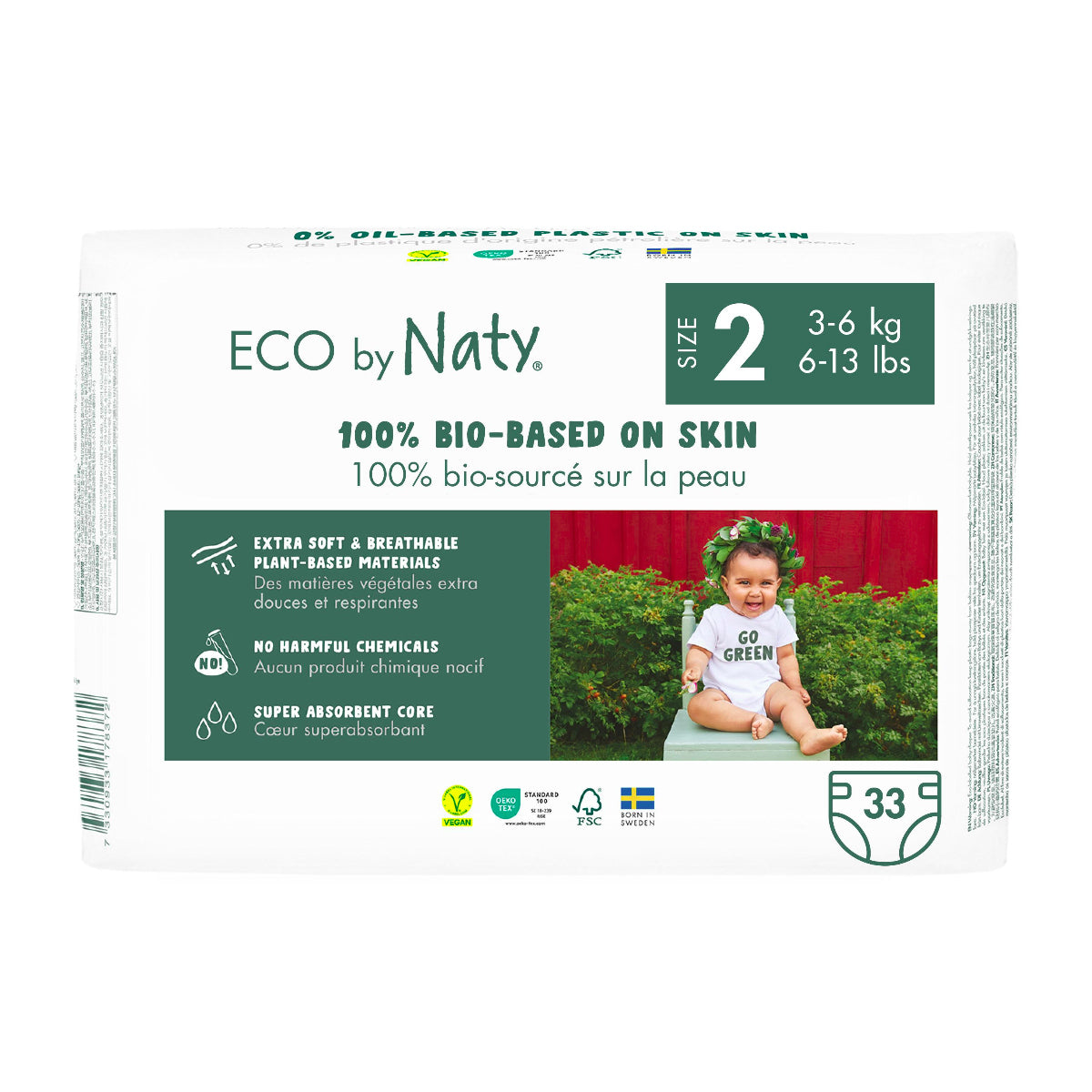 Fralda Nº 2 3-6 kg Naty 33 Unidades