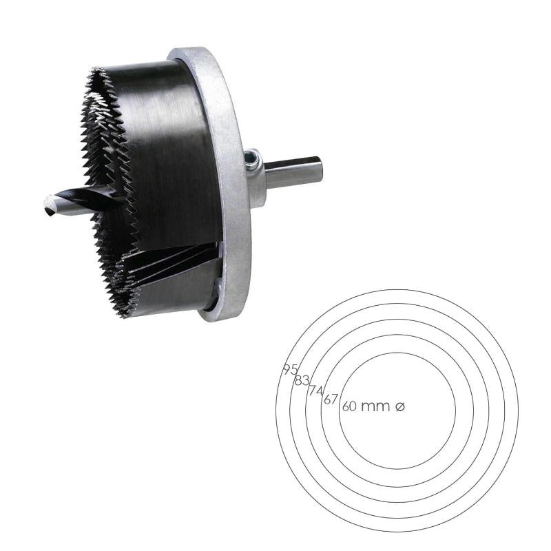 Juego Sierras Campana 30 Mm. Ø 60/95 Mm. 5 Piezas_1