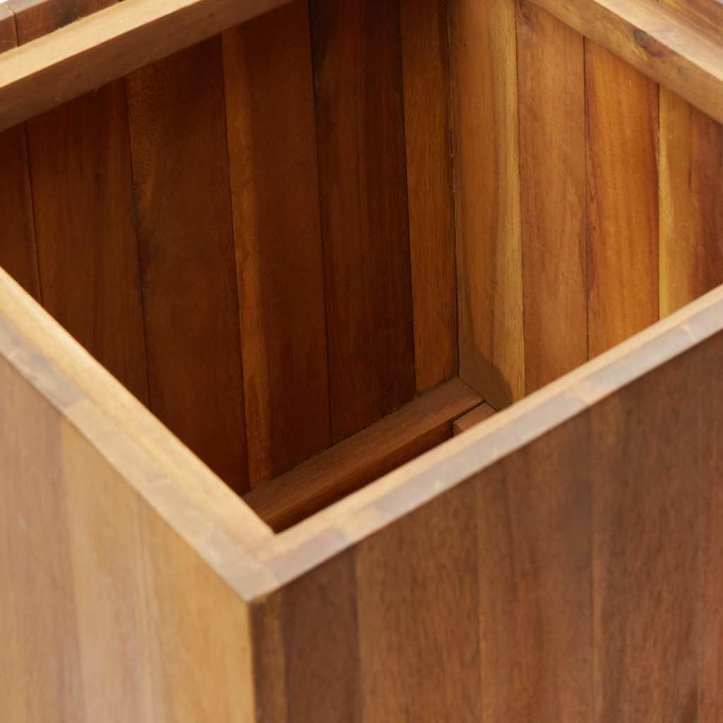 Arriate De Madera Maciza De Acacia 43,5x43,5x90 Cm_3