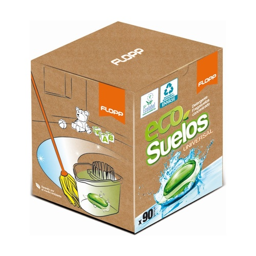 Limpador de pavimentos universal ECO Flopp 90 cápsulas