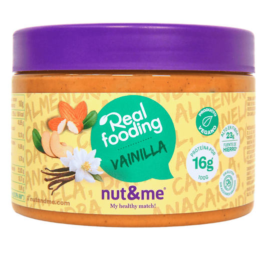 Creme de amêndoa e caju com sabor a baunilha e canela 250 g Realfooding