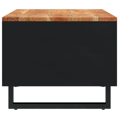 Mesa De Centro De Madera Maciza De Acacia 60x50x40 Cm_2