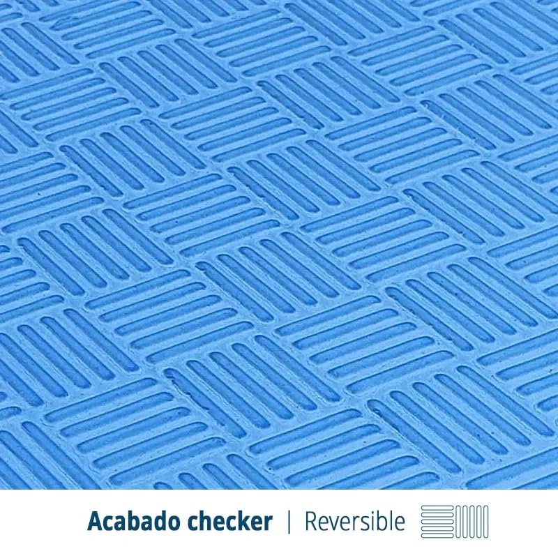 Artatami® Tatami Puzzle 1x1x20 mm Negro - Azul Pack Ahorro【8 Unidades】Gimnasios - Fitness - Pilates - Yoga_3