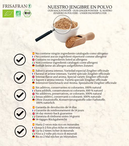 Jengibre En Polvo Ecológico | Calidad | Frisafran 500 G_5